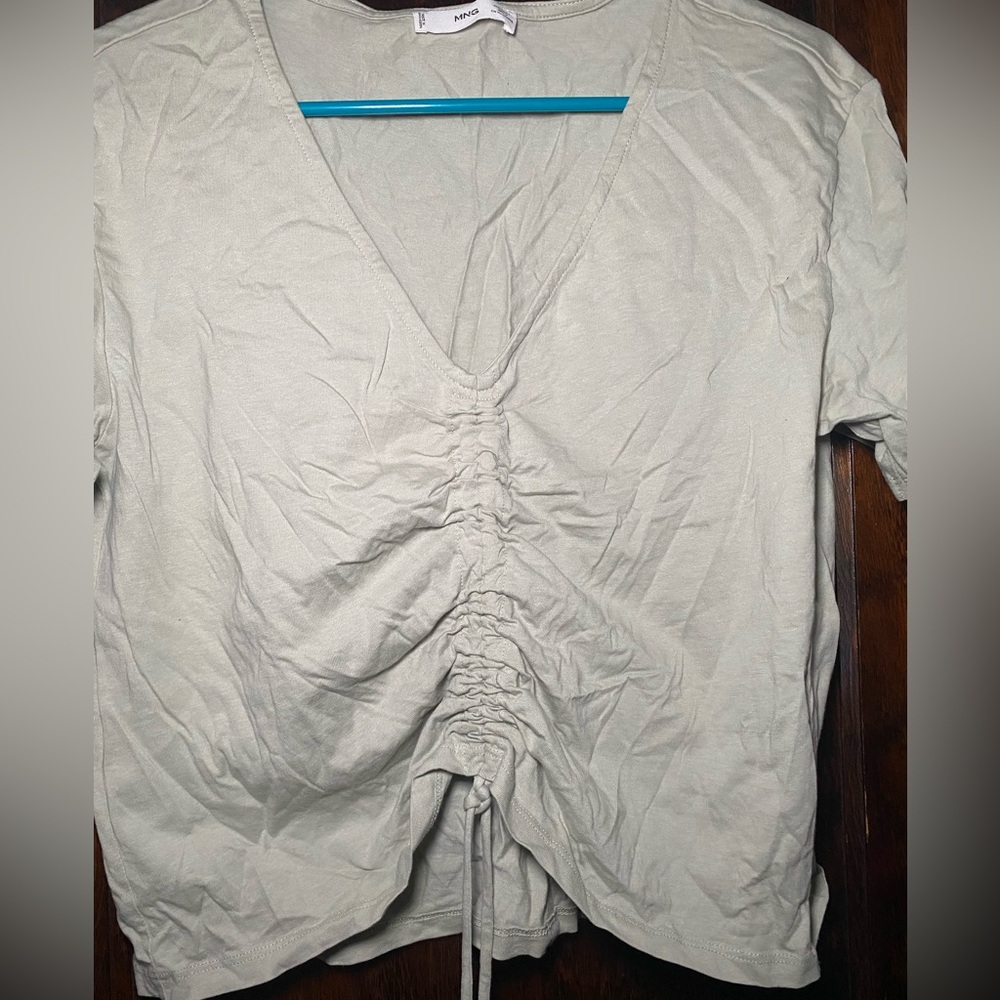 Mango Green Ruched Top - Picture 3 of 3